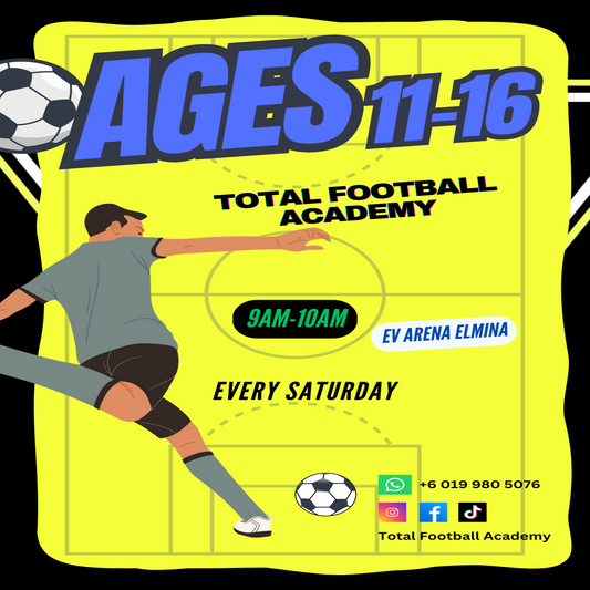 Total Football Academy (Ages 11-16 | EV Arena Elmina)