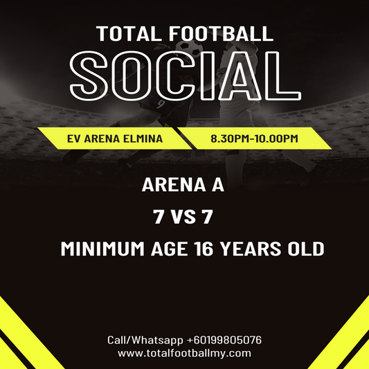 Total Football Social (Ages 16+ | EV Arena Elmina – Arena A)